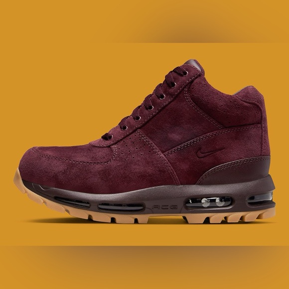 Nike Mens Air Max Goadome Boots Maroon - Picture 2 of 7